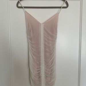 Sheer Bodycon Tie Dress